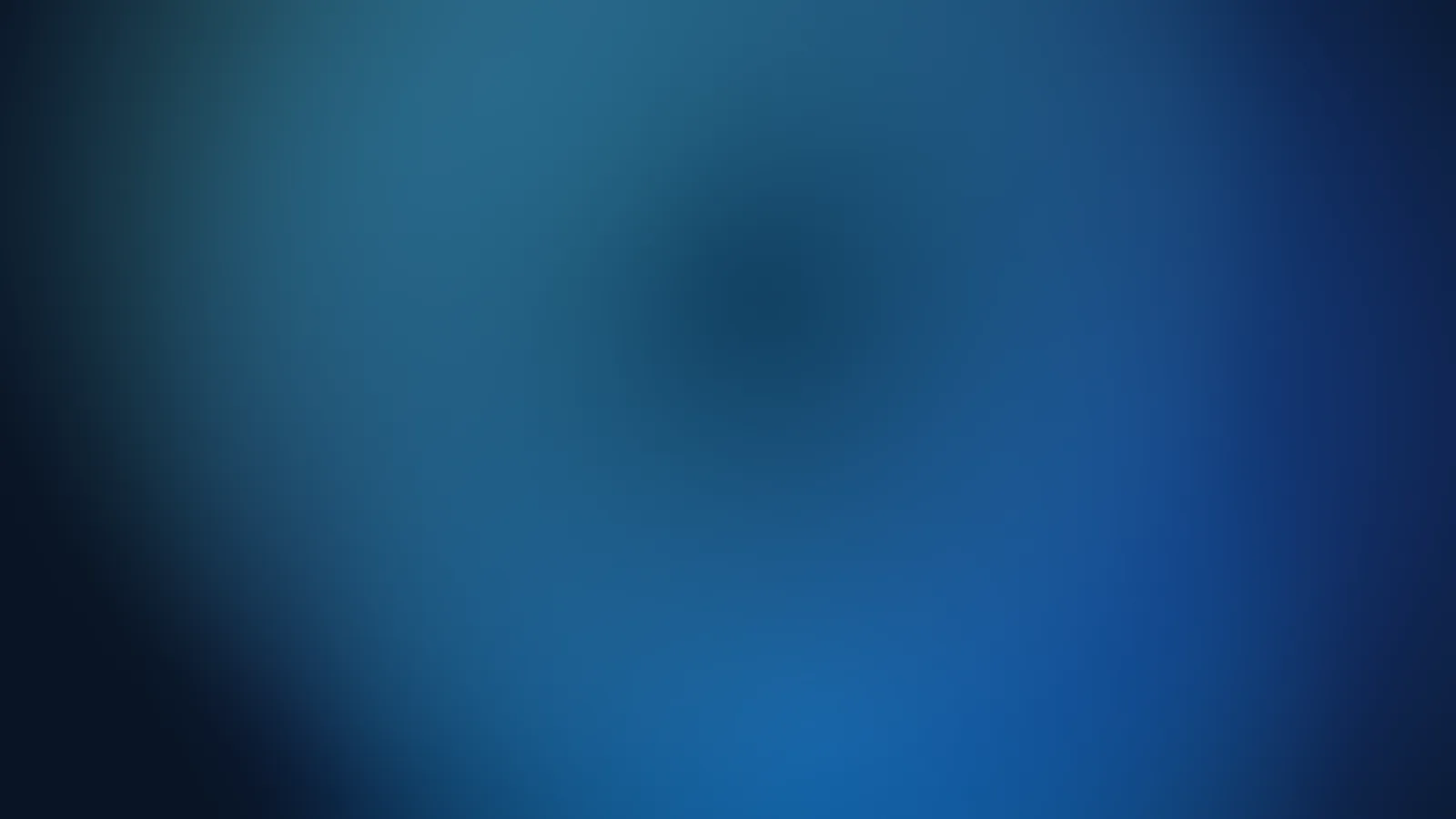 Deep blue and cyan gradient, like water at dusk
