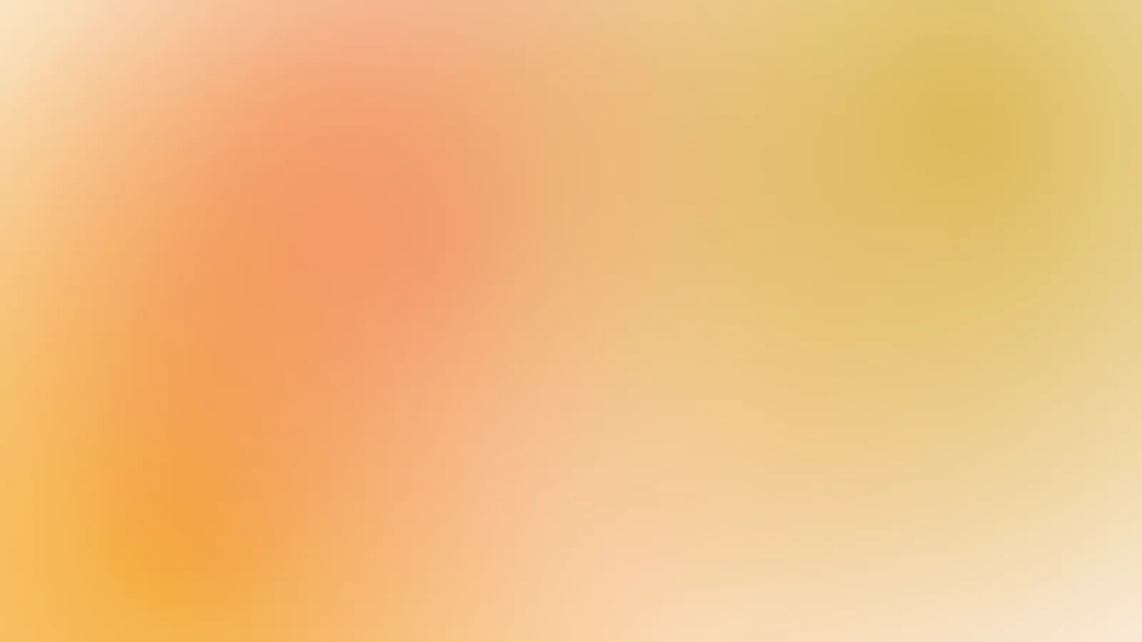 Warm amber gradient on ivory