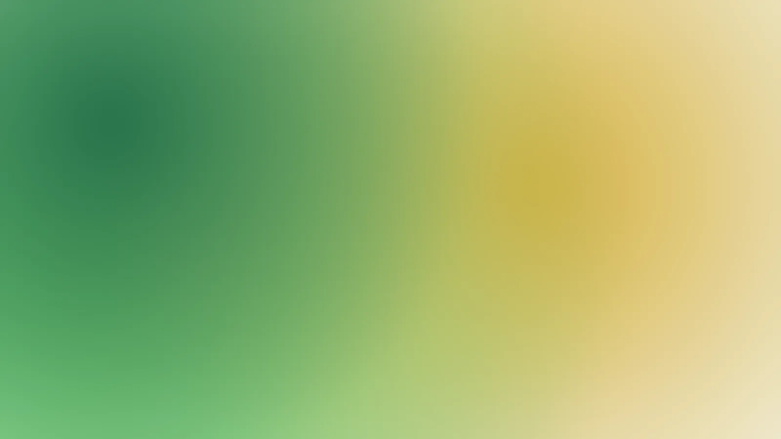 Green and gold gradient like morning light