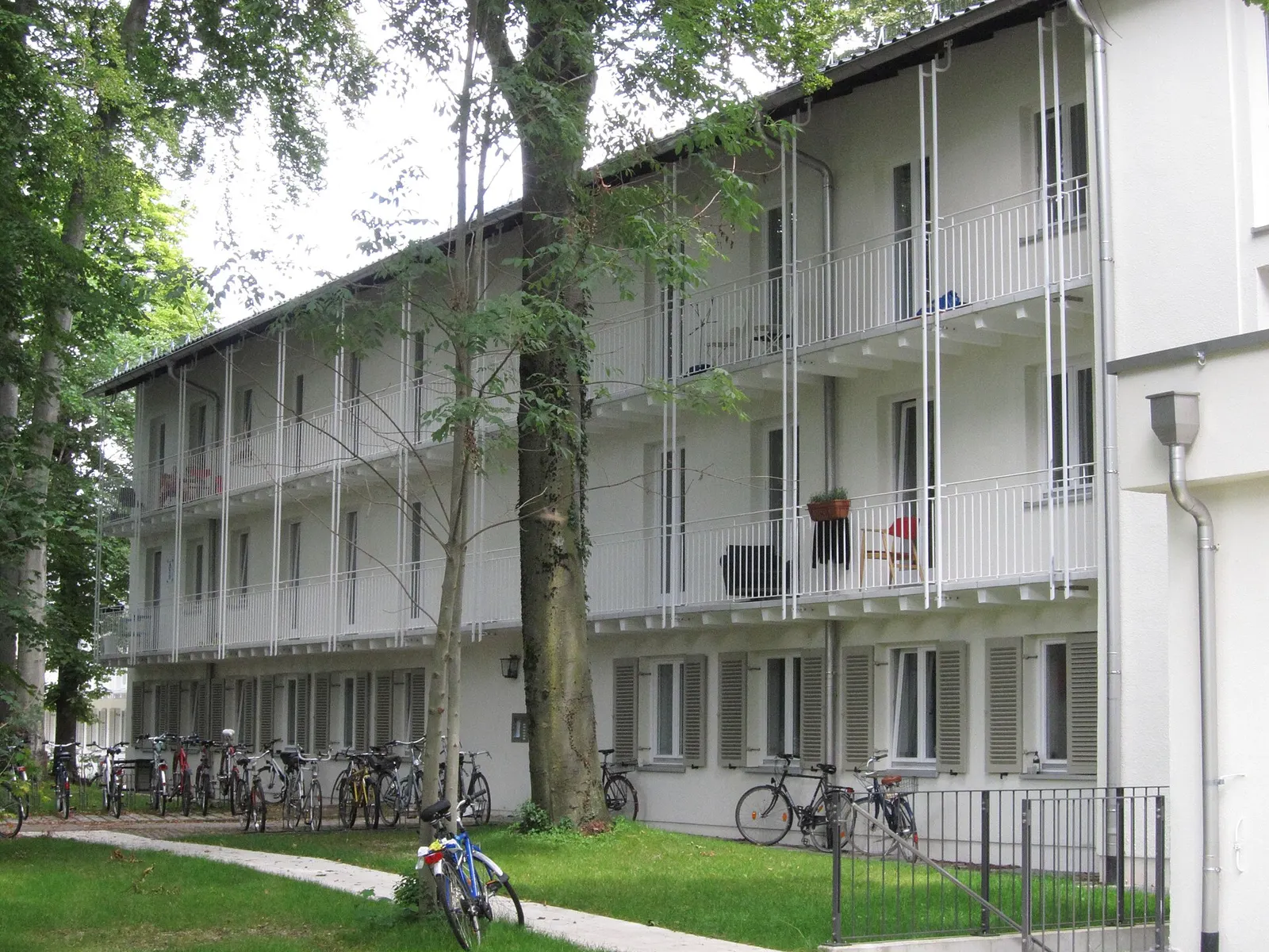 Studentenwohnheim Biederstein in Munich, one of the city's student halls.