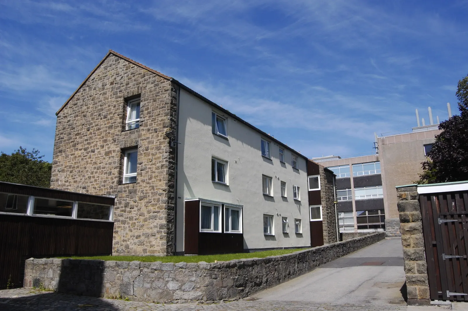 A hall of residence at the University of Aberdeen. Halls are where most first-year international students live.