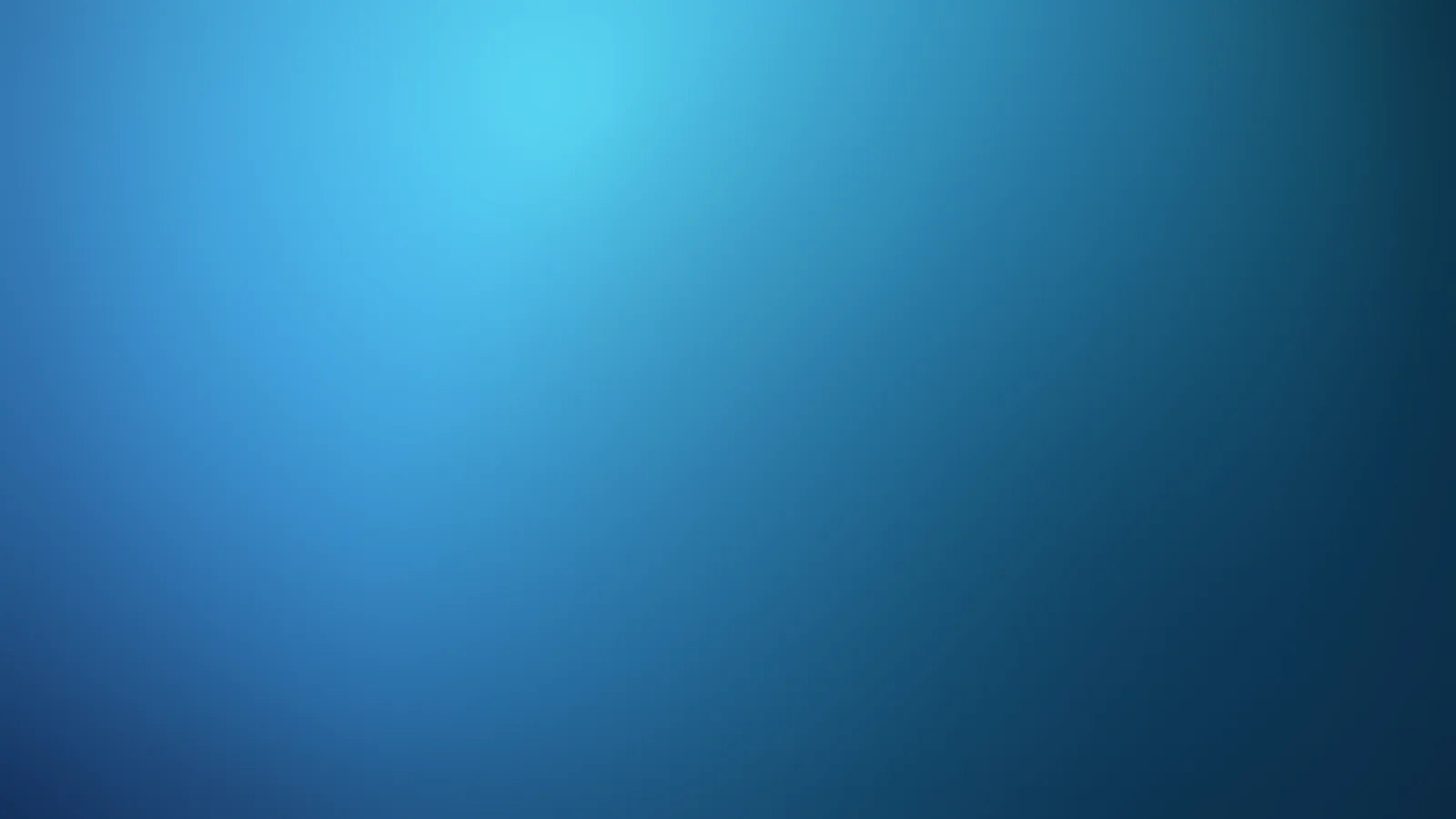 Deep blue and cyan gradient, like water at dusk